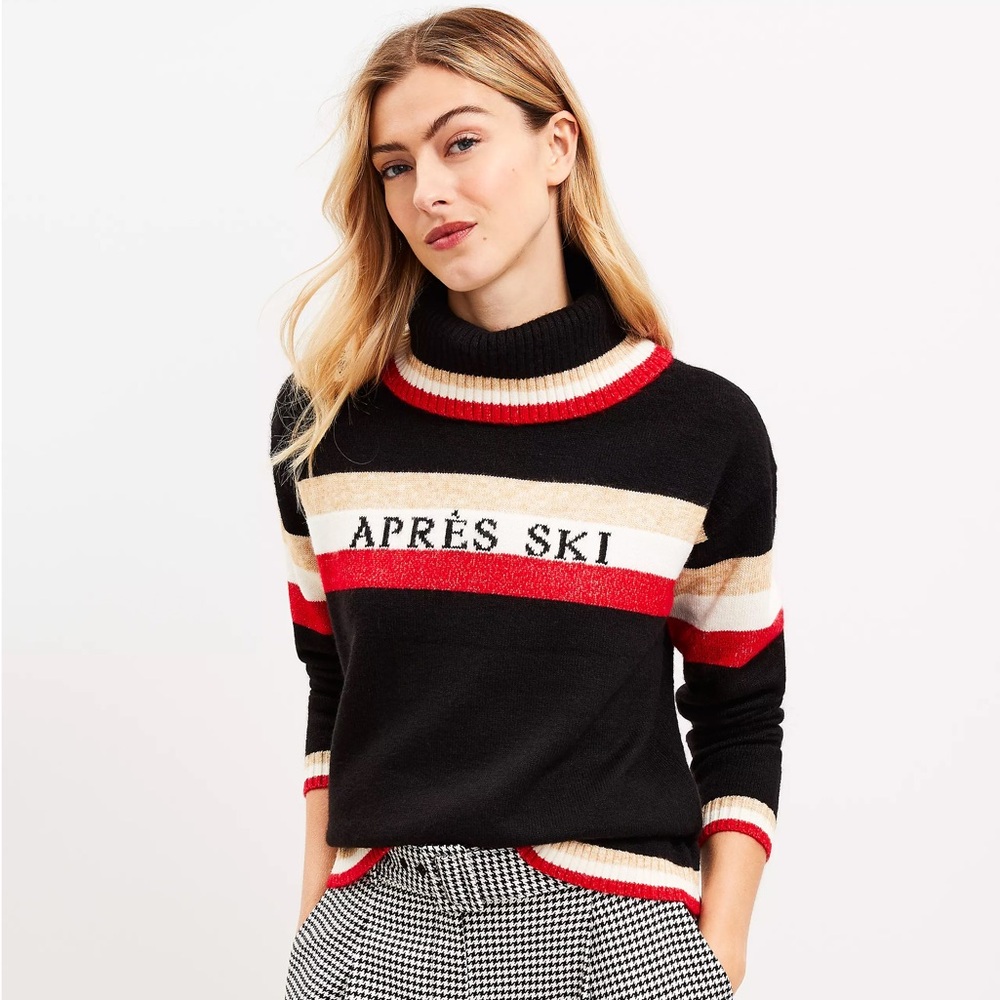 LOFT Lou & Grey Apres Ski Turtleneck Sweater - M - Picture 2 of 16